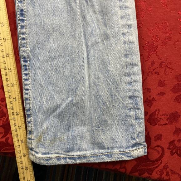 BKE Jeans Mens 30x29'' Short Bootleg Aiden Distressed Blue Denim Cowboy - Picture 8 of 16